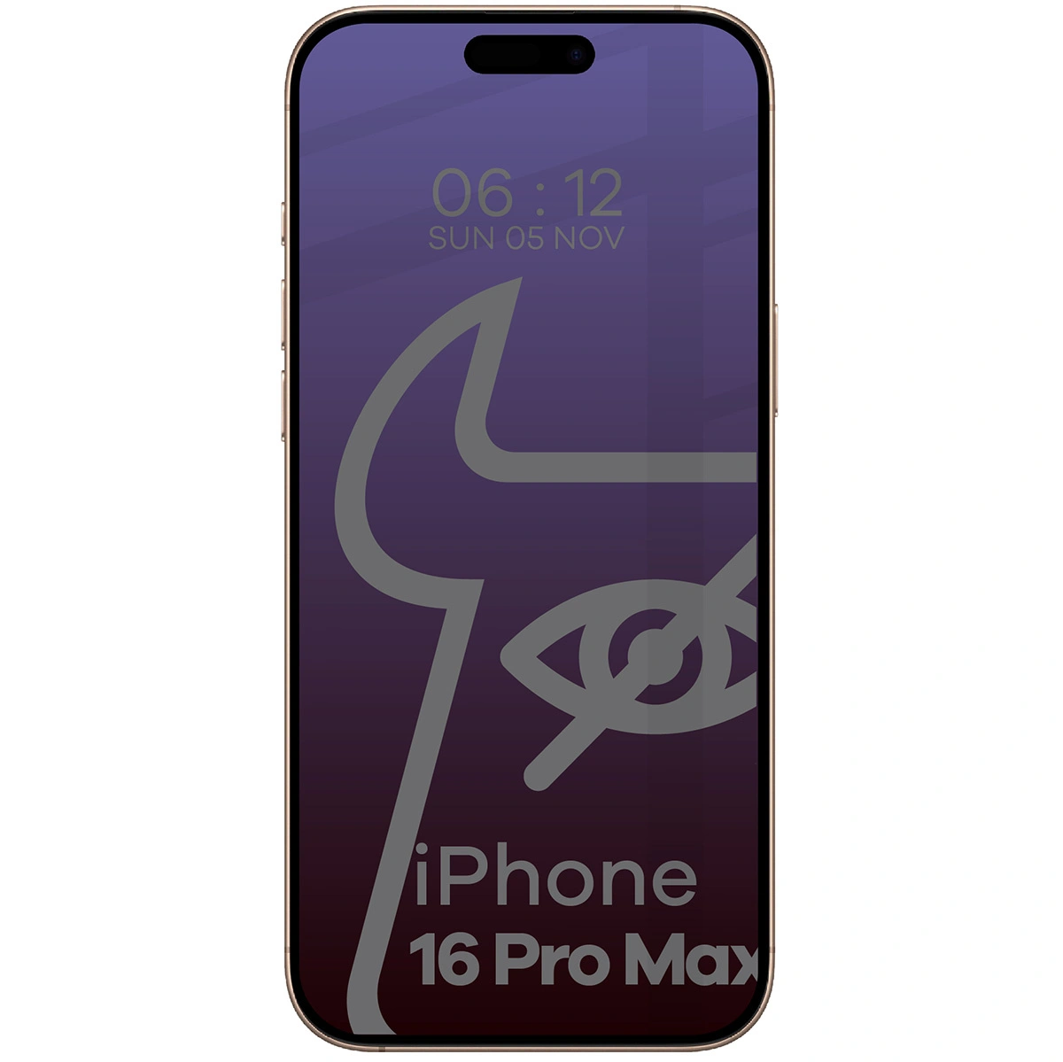 Ochranné sklo Bizon Glass Edge Shadow Apple iPhone 16 Pro Max tinted with a black frame