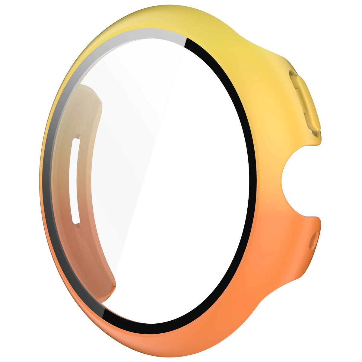 Kryt Bizon Case+Glass Watch Google Pixel Watch 3 41mm yellow-orange