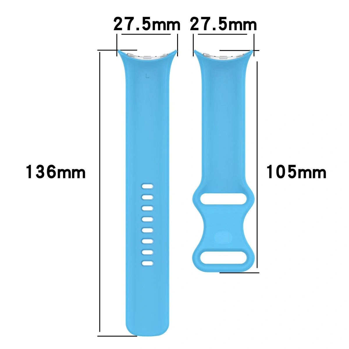 Kryt Bizon Strap Watch Silicone Google Pixel Watch 4 / 3 / 2 / 1 41mm blue