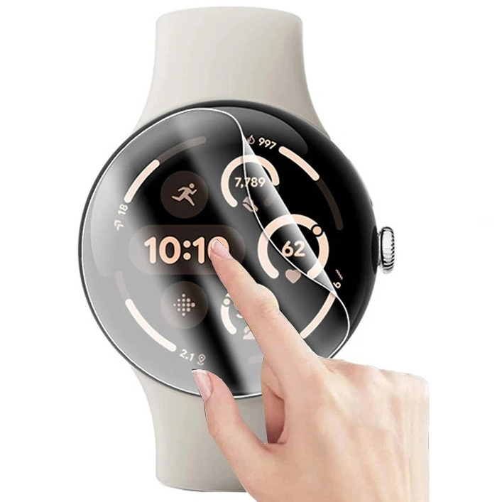 Ochranné sklo Bizon Glass Watch Hydrogel Google Pixel Watch 3 41 mm [2 PACK]