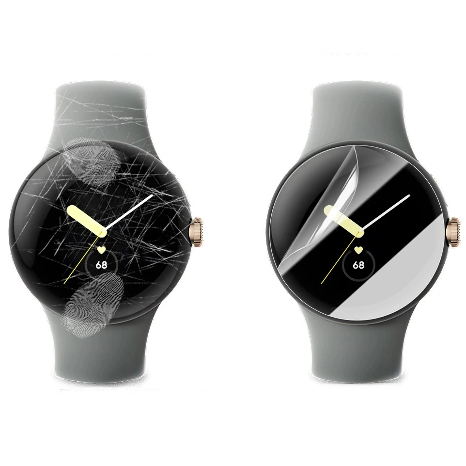 Ochranné sklo Bizon Glass Watch Hydrogel Google Pixel Watch 3 41 mm [2 PACK]