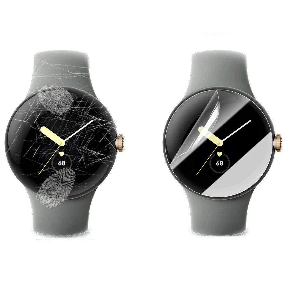 Ochranné sklo Bizon Glass Watch Hydrogel Google Pixel Watch 3 45 mm [2 PACK]