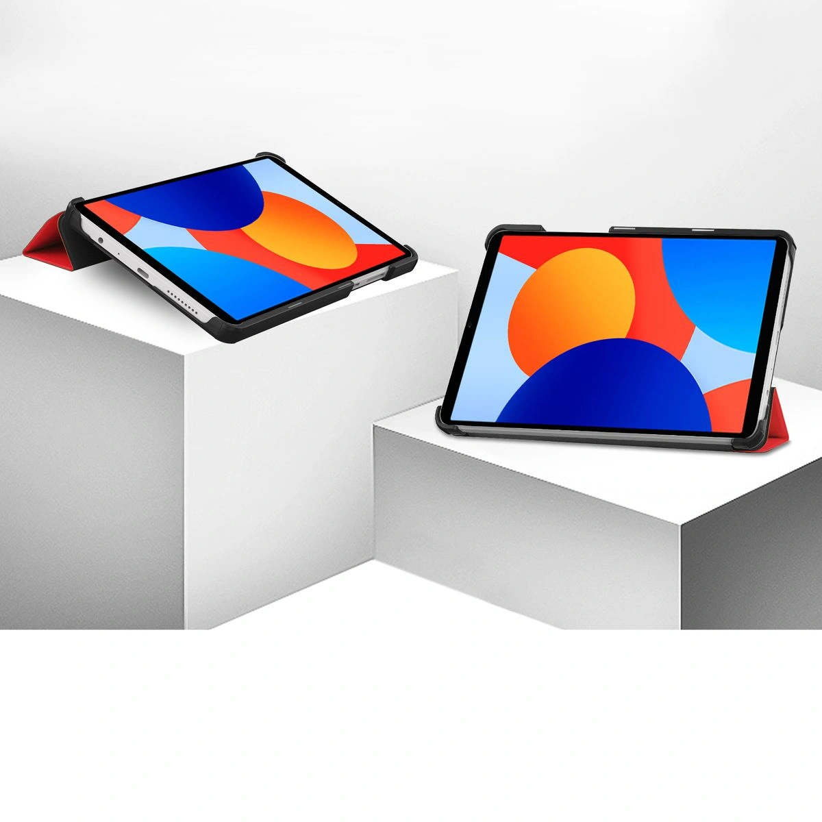 Kryt Bizon Case Tab Croc Xiaomi Redmi Pad SE 8.7 red