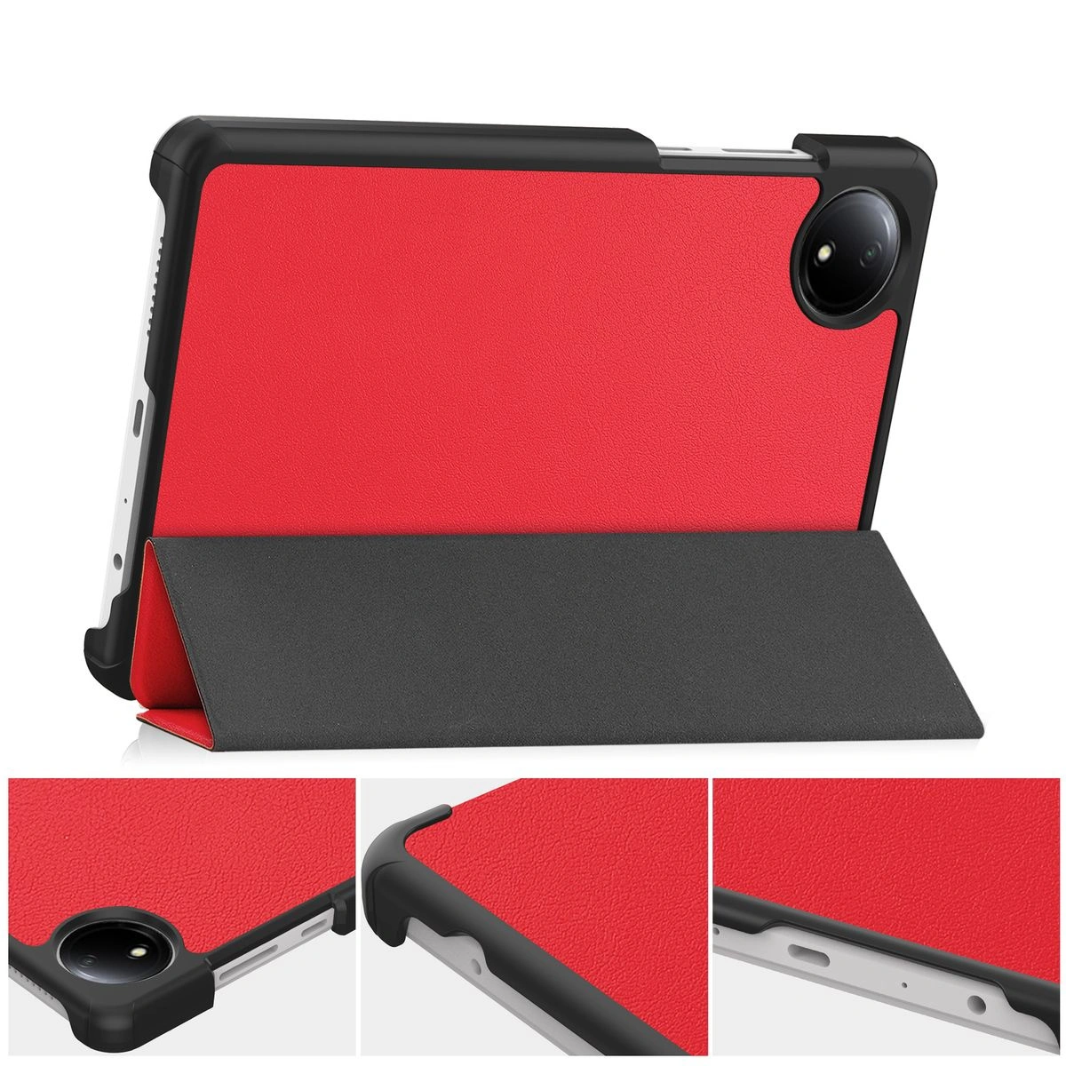 Kryt Bizon Case Tab Croc Xiaomi Redmi Pad SE 8.7 red