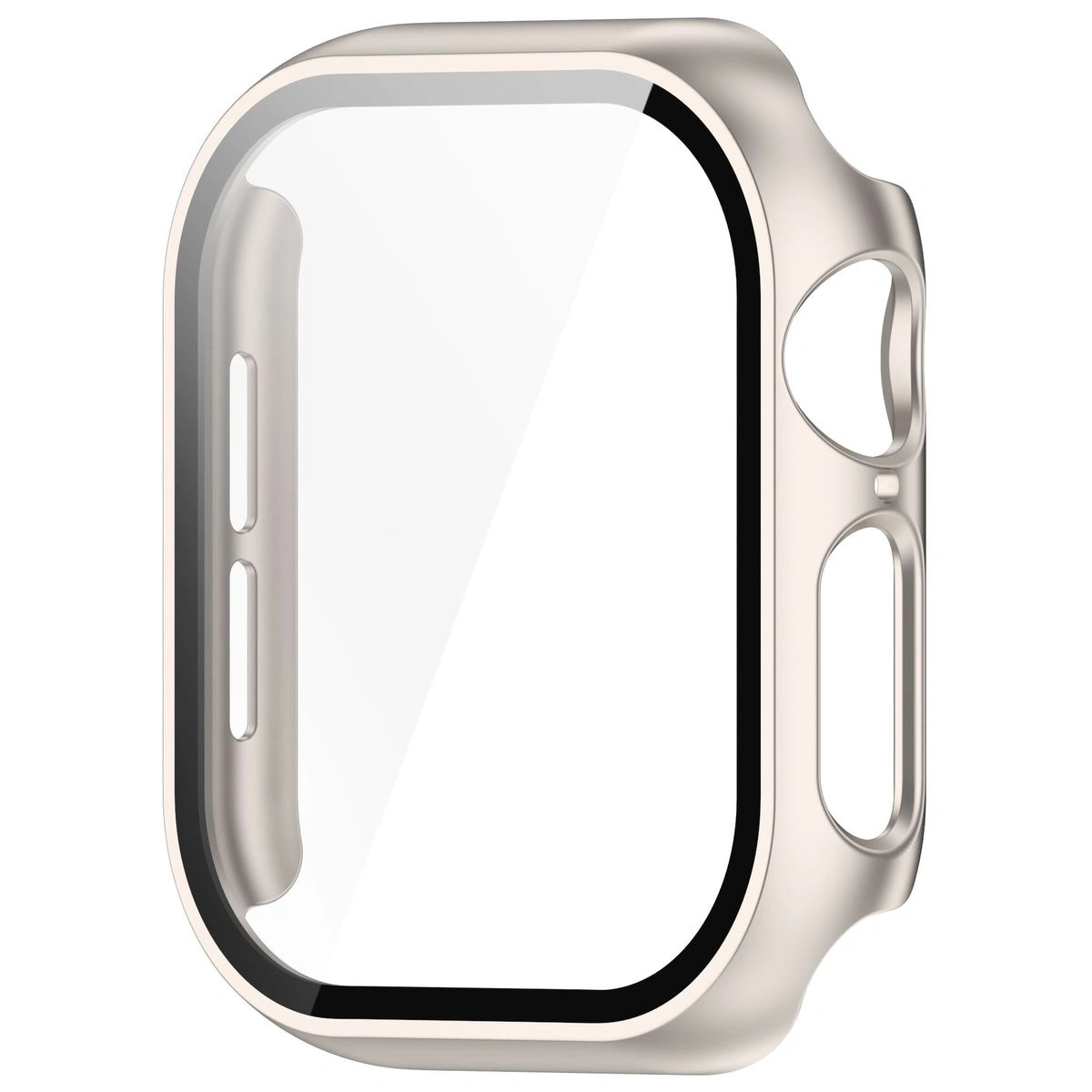 Bizon Case+Glass Watch Apple Watch 10 / 11 42mm champagne