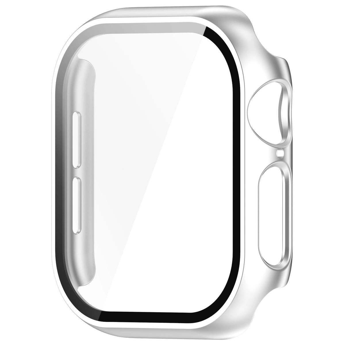 Bizon Case+Glass Watch Apple Watch 10 / 11 46mm silver