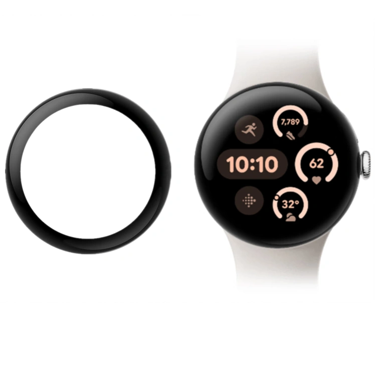 Ochranné sklo Bizon Glass Watch Edge Hybrid Google Pixel 3 41 mm black