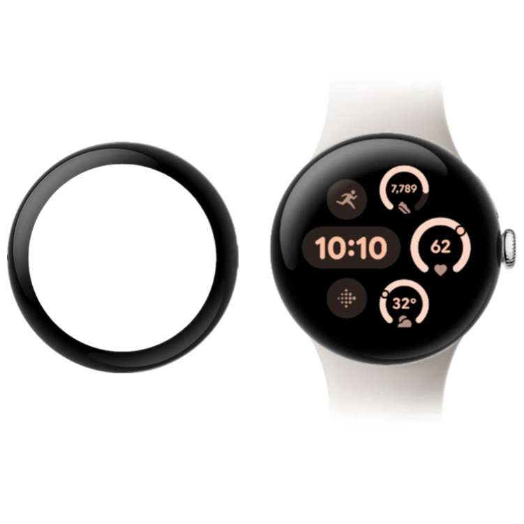 Ochranné sklo Bizon Glass Watch Edge Hybrid Google Pixel 3 45 mm black
