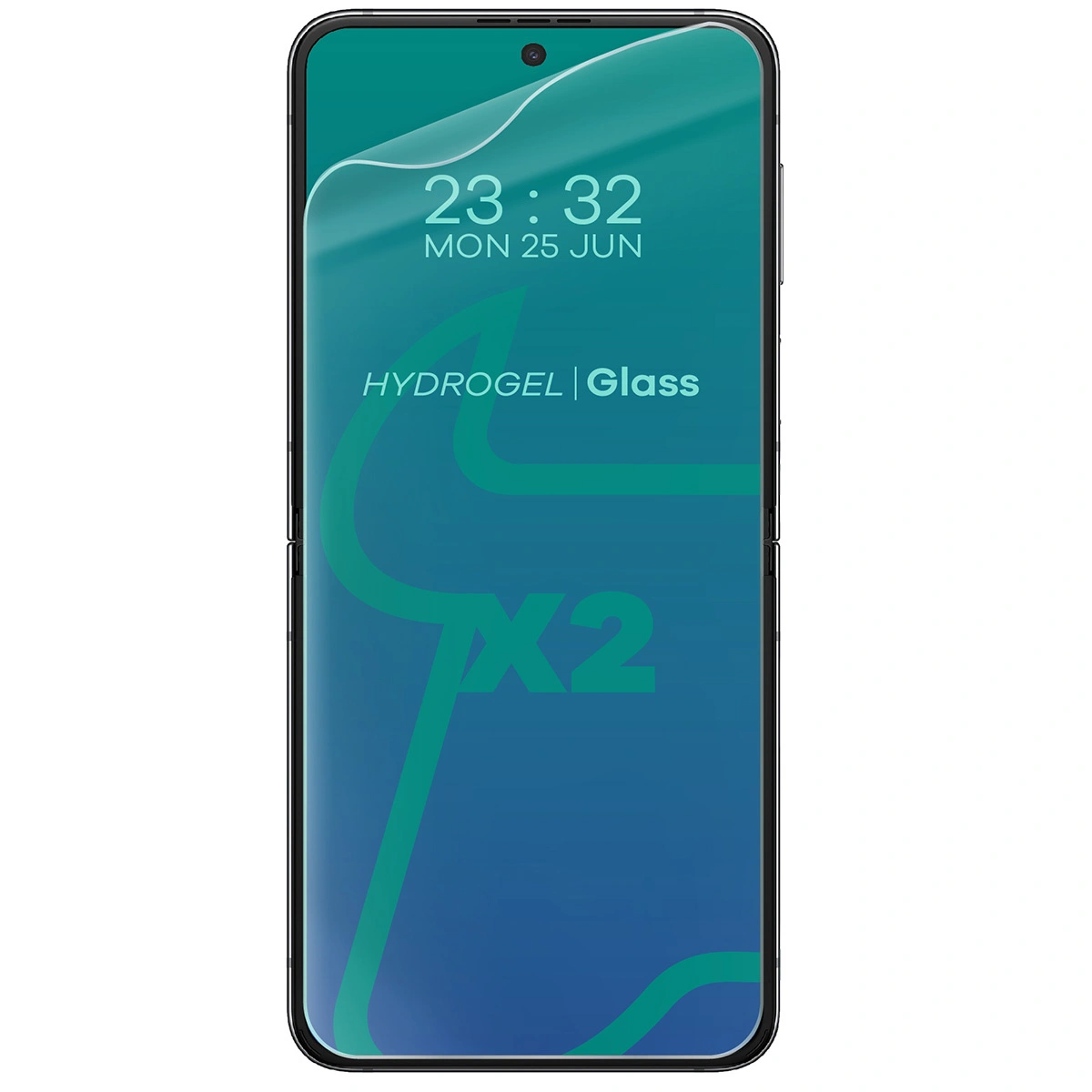 Kryt Bizon Case Clear Pack flexible case + 2x screen film Samsung Galaxy Z Flip 6 / 7 FE clear