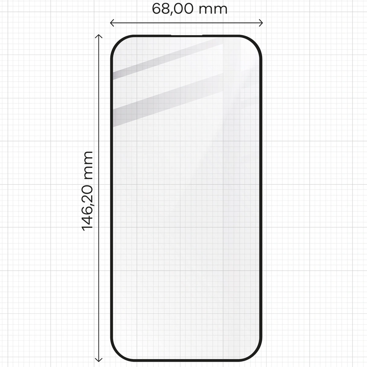 Kryt Bizon Edge 2x tempered screen glass with frame + camera glass Apple iPhone 16 Pro