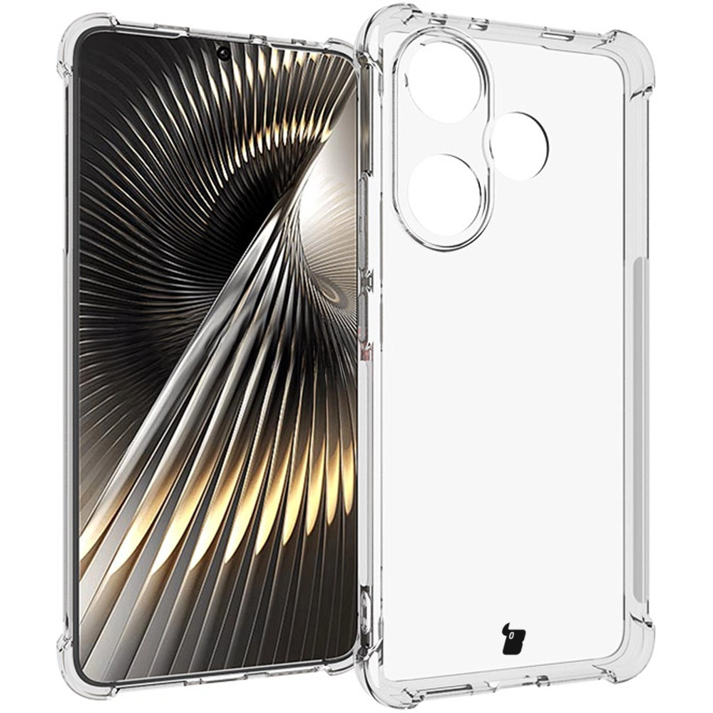 Kryt Bizon Case Clear Pack case + 2x screen glass Xiaomi Poco F6 clear