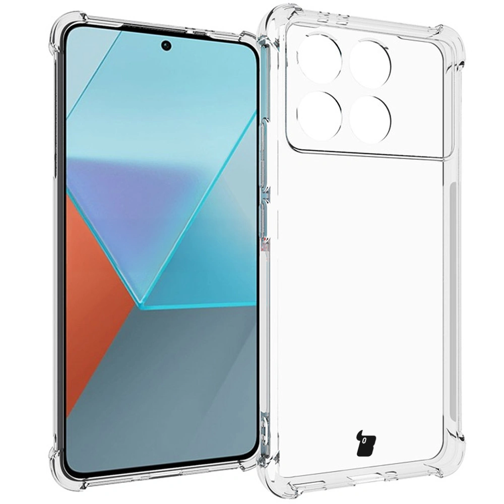 Kryt Bizon Case Clear Pack case + 2x screen glass Xiaomi Poco F6 Pro clear