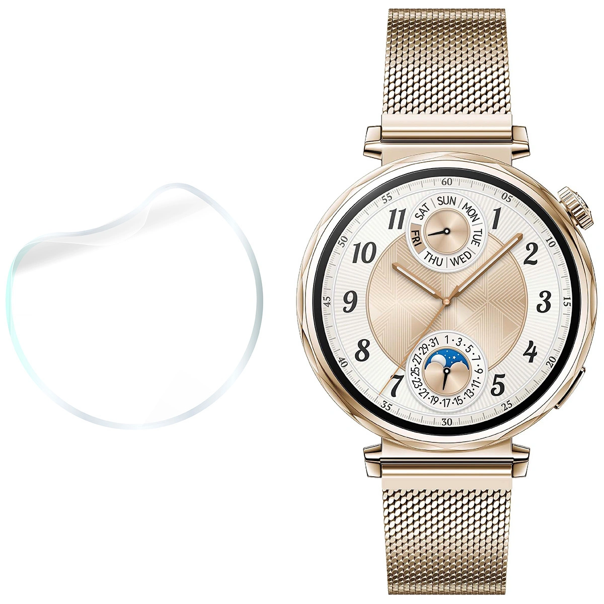 Ochranné sklo Bizon Glass Watch Hydrogel Huawei Watch GT 5 (41mm) [2 PACK]