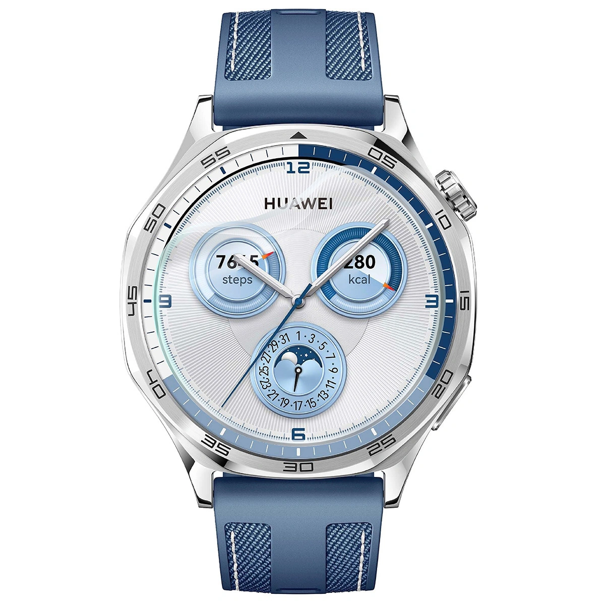 Ochranné sklo Bizon Glass Watch Hydrogel Huawei Watch GT 5 / GT 5 Pro 46 mm [2 PACK]