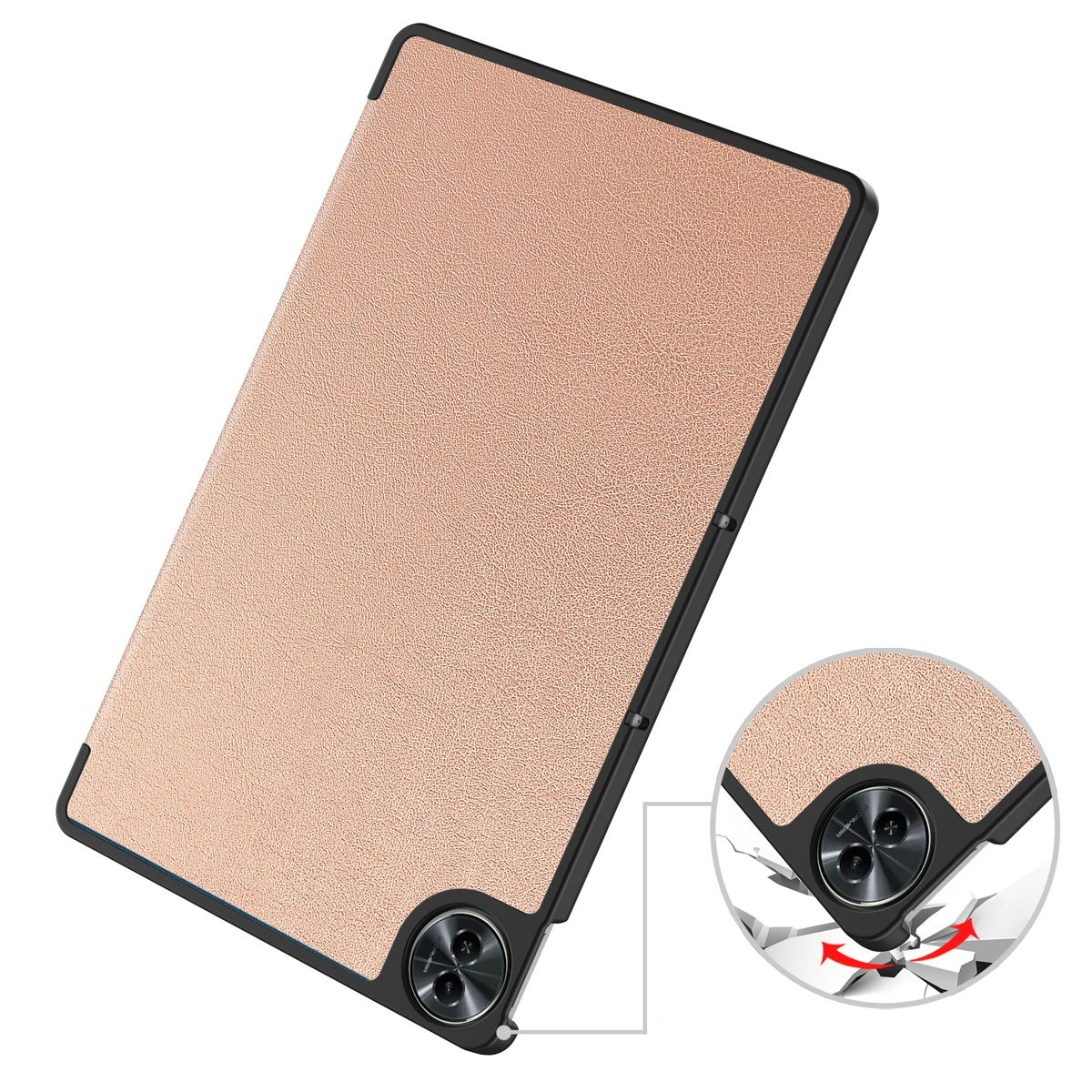 Kryt Bizon Case Tab Croc Realme Pad 2 11.5 rose gold
