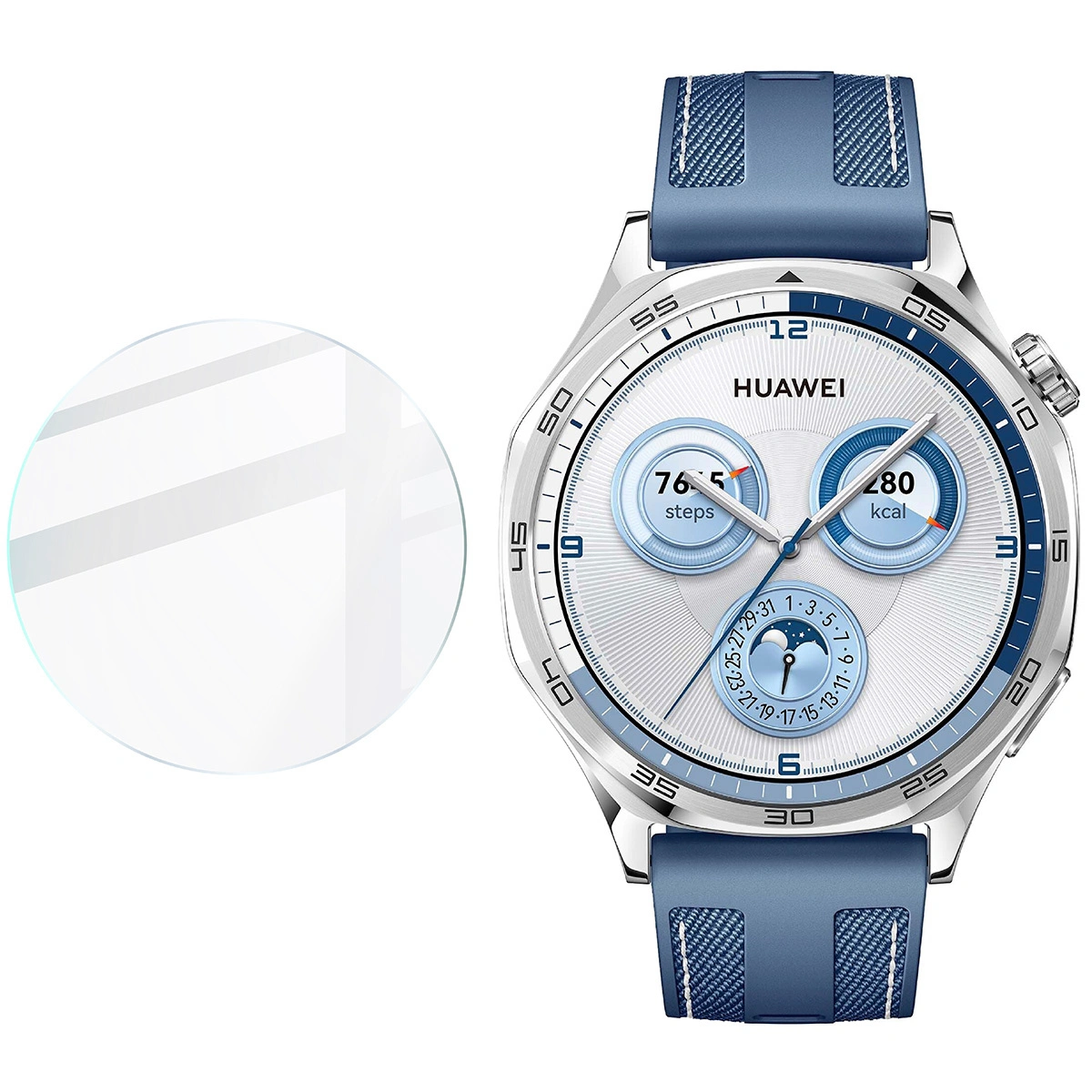 Ochranné sklo Bizon Glass Watch Clear Huawei Watch GT 5 46 mm / GT 5 Pro 46 mm