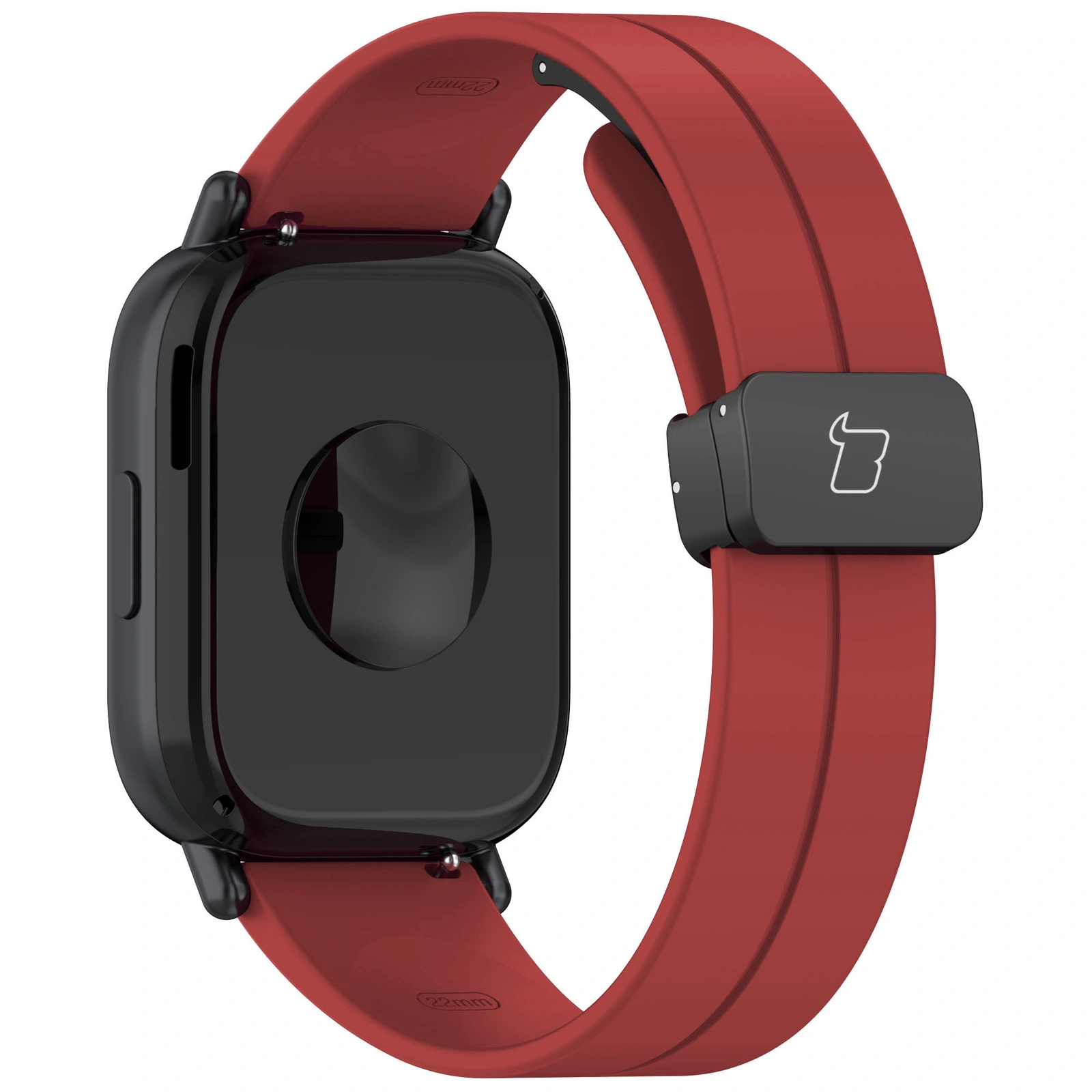 Kryt Bizon Strap Watch Silicone 22 mm burgundy