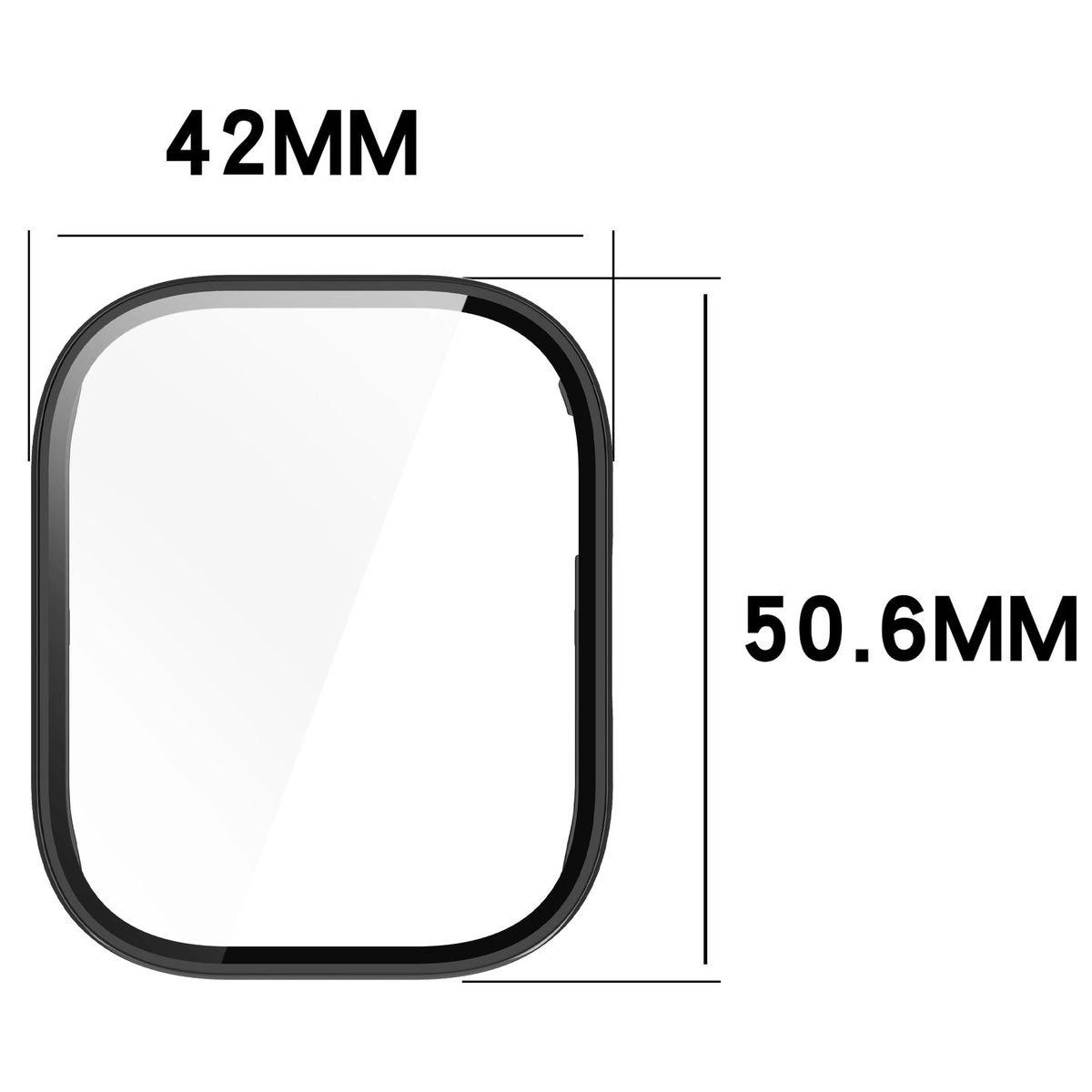 Kryt Bizon Case+Glass Watch Xiaomi Redmi Watch 5 Lite black