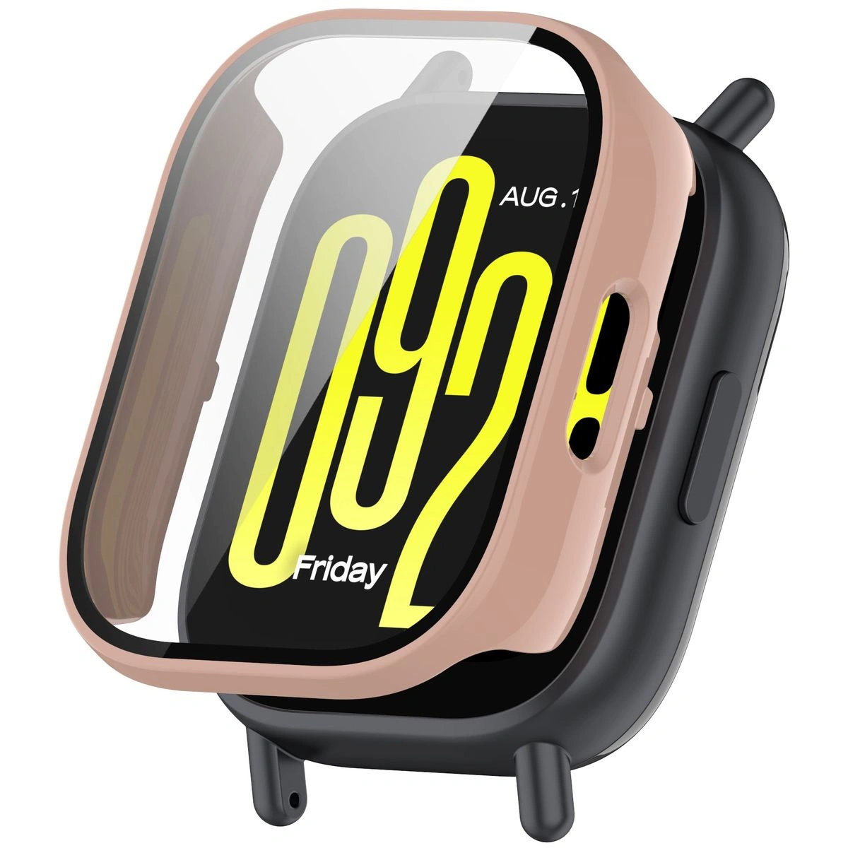 Kryt Bizon Case+Glass Watch Xiaomi Redmi Watch 5 Lite pink