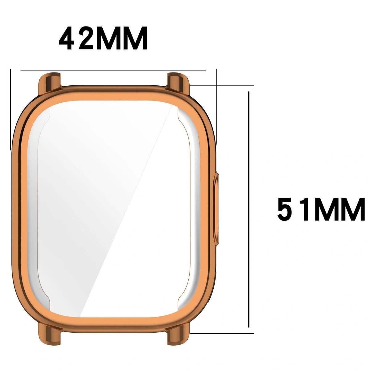 Kryt Bizon Case Watch Felipe Xiaomi Redmi Watch 5 Lite rose gold