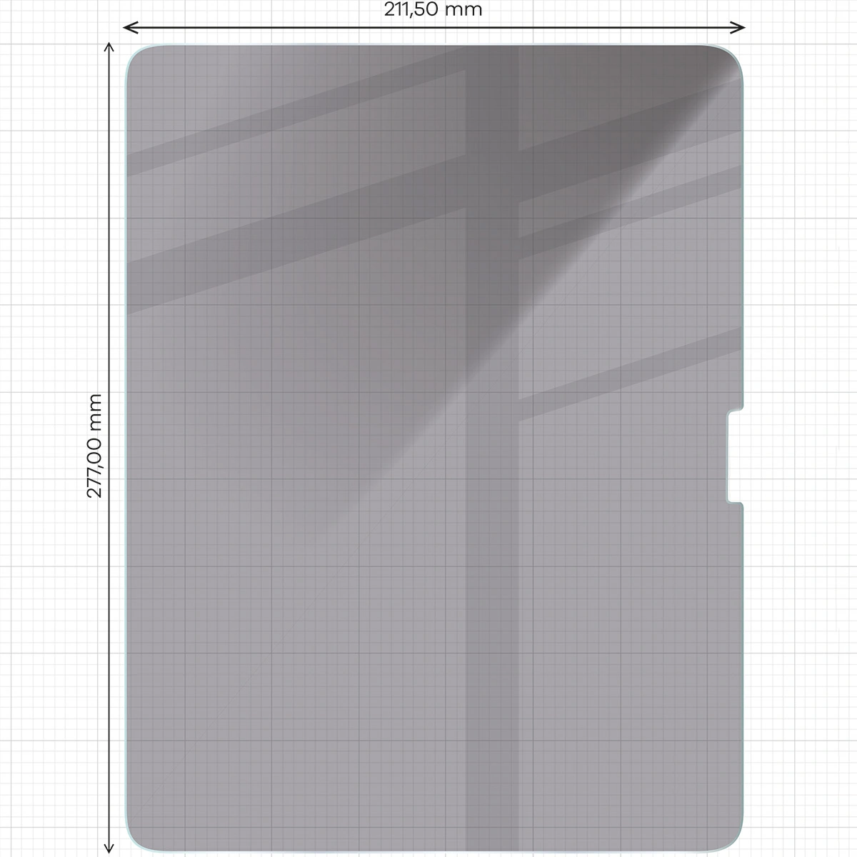 Ochranné sklo Bizon Glass Tab Clear Shadow Apple iPad Air 13" M2 2024 [2 PACK]