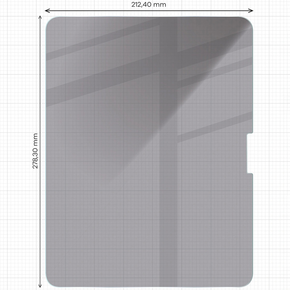 Ochranné sklo Bizon Glass Tab Clear Shadow Apple iPad Pro 13 2024 [2 PACK]