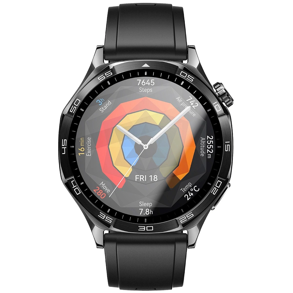 Ochranné sklo Bizon Glass Watch Edge Hybrid Huawei Watch GT 5 46 mm black