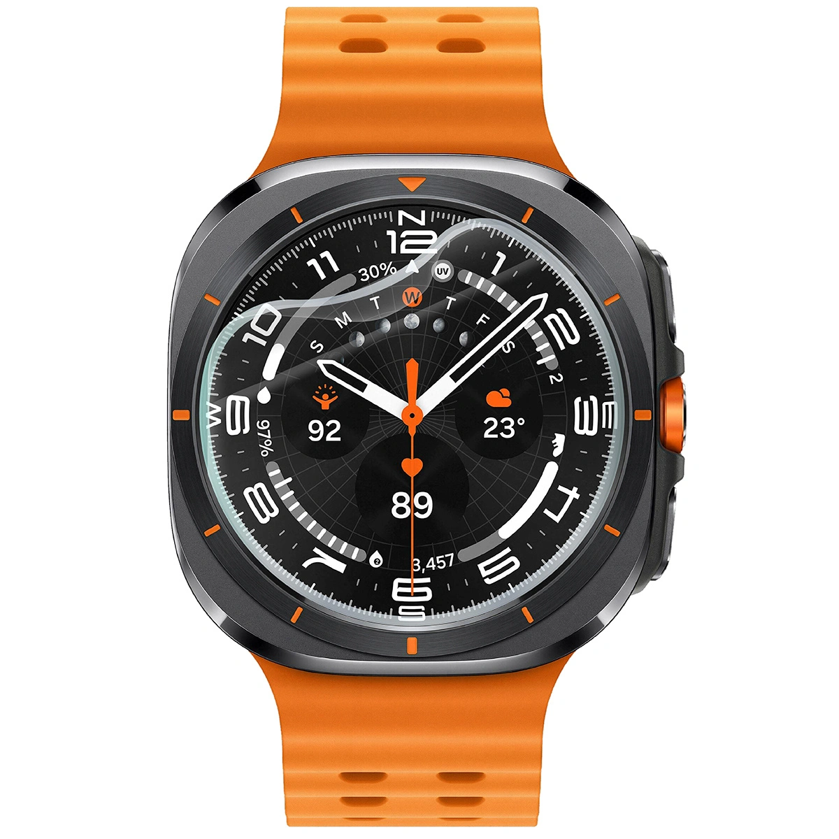 Ochranné sklo Bizon Glass Watch Hydrogel Sun Samsung Galaxy Watch Ultra 47 mm [2 PACK]