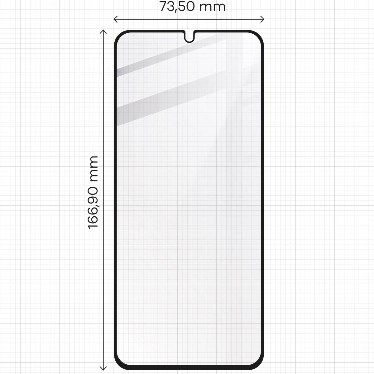 Ochranné sklo Bizon Glass Edge 2 Xiaomi Redmi 14C 4G / POCO C75 black