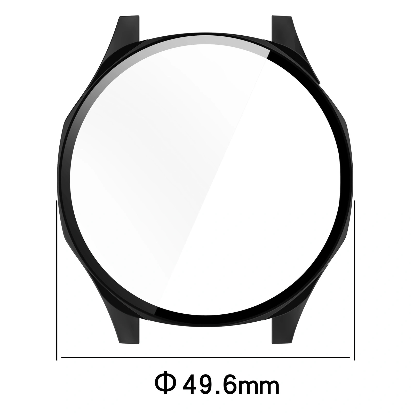 Kryt Bizon Case+Glass Watch Huawei Watch GT 5 46 mm black