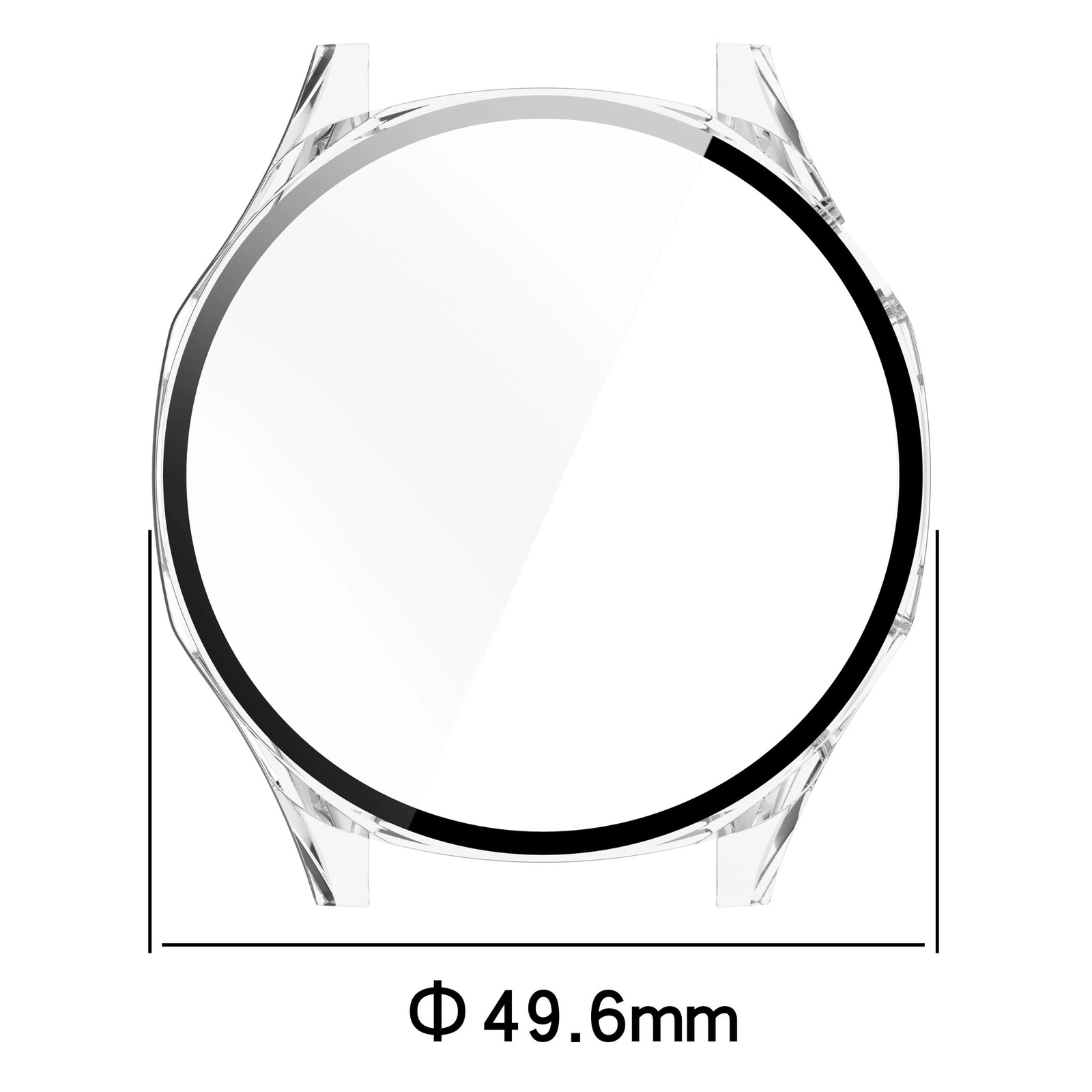 Kryt Bizon Case+Glass Watch Huawei Watch GT 5 46 mm clear