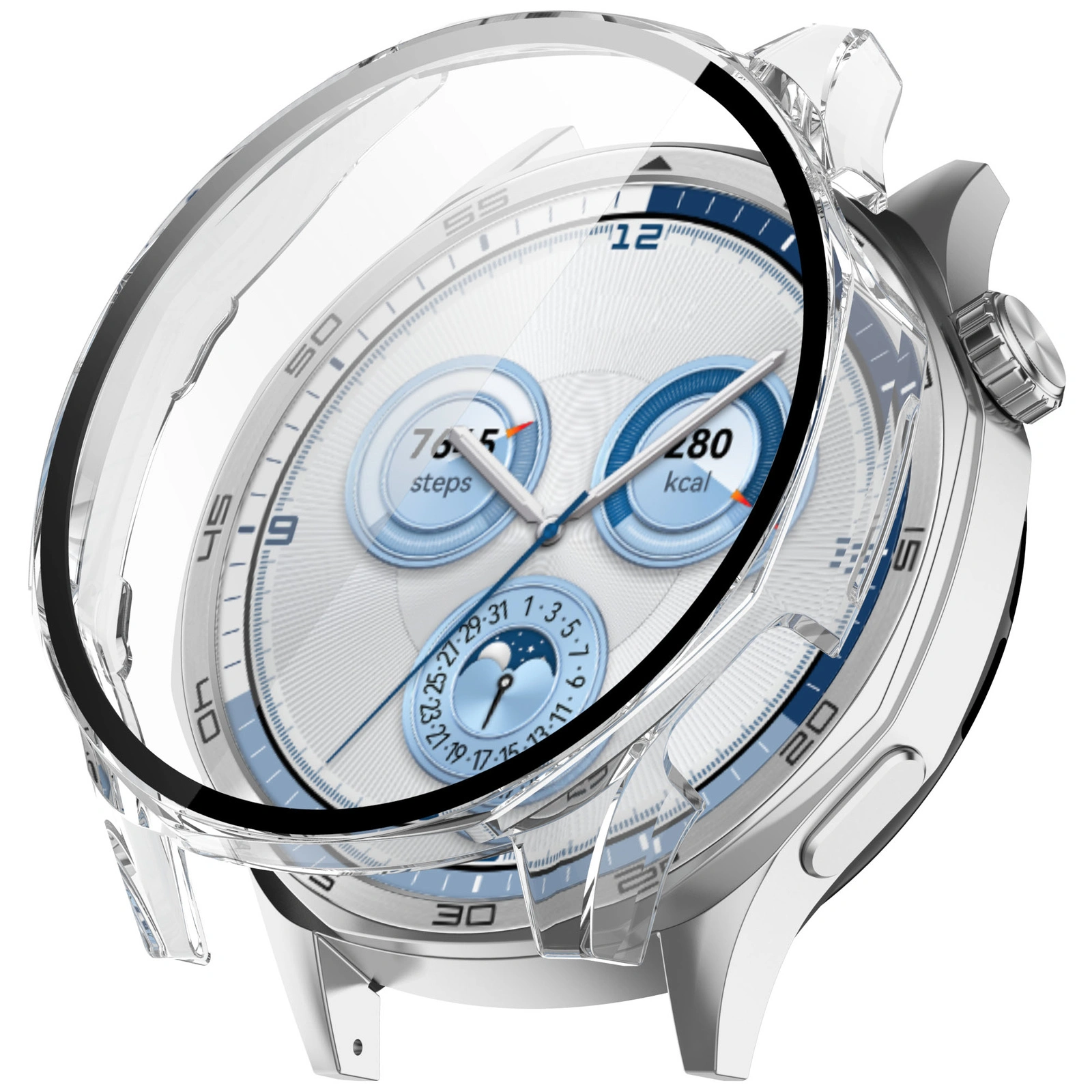 Kryt Bizon Case+Glass Watch Huawei Watch GT 5 46 mm clear