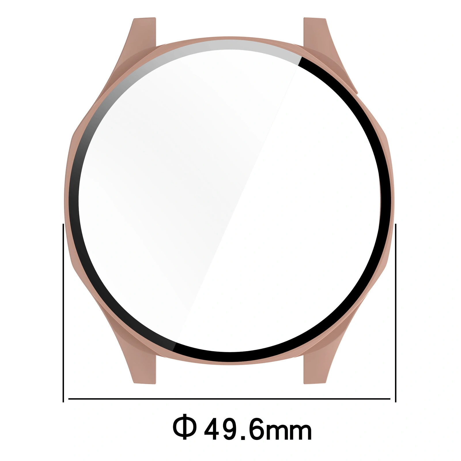 Kryt Bizon Case+Glass Watch Huawei Watch GT 5 46 mm pink