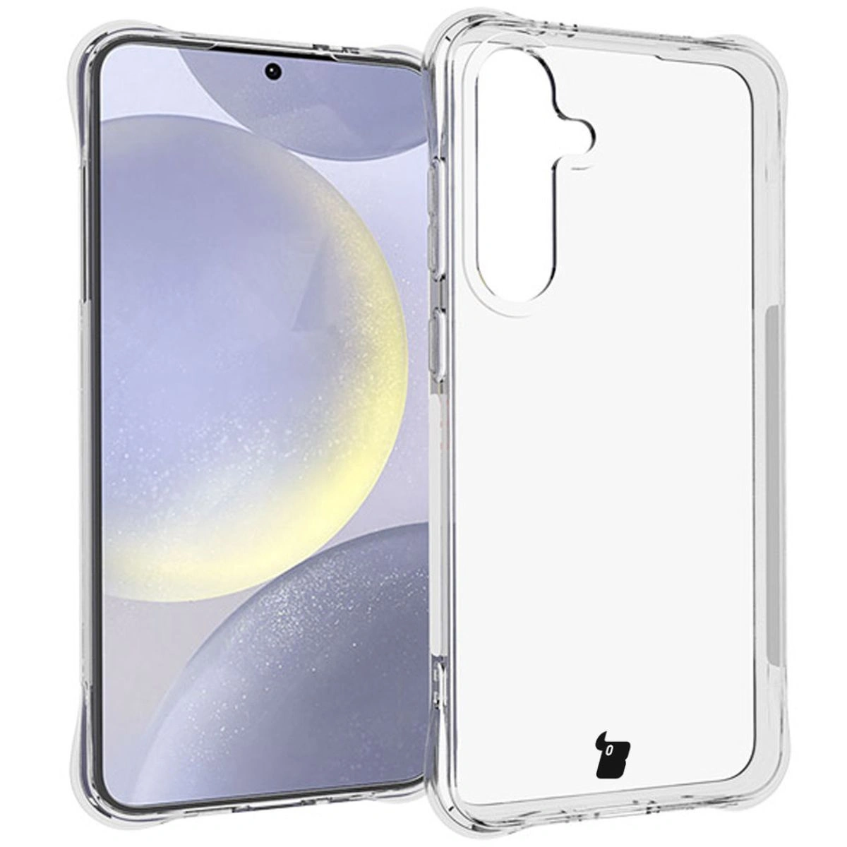 Kryt Bizon Case Clear Pack case + 2x tempered glass + lens glass Samsung Galaxy S24 FE