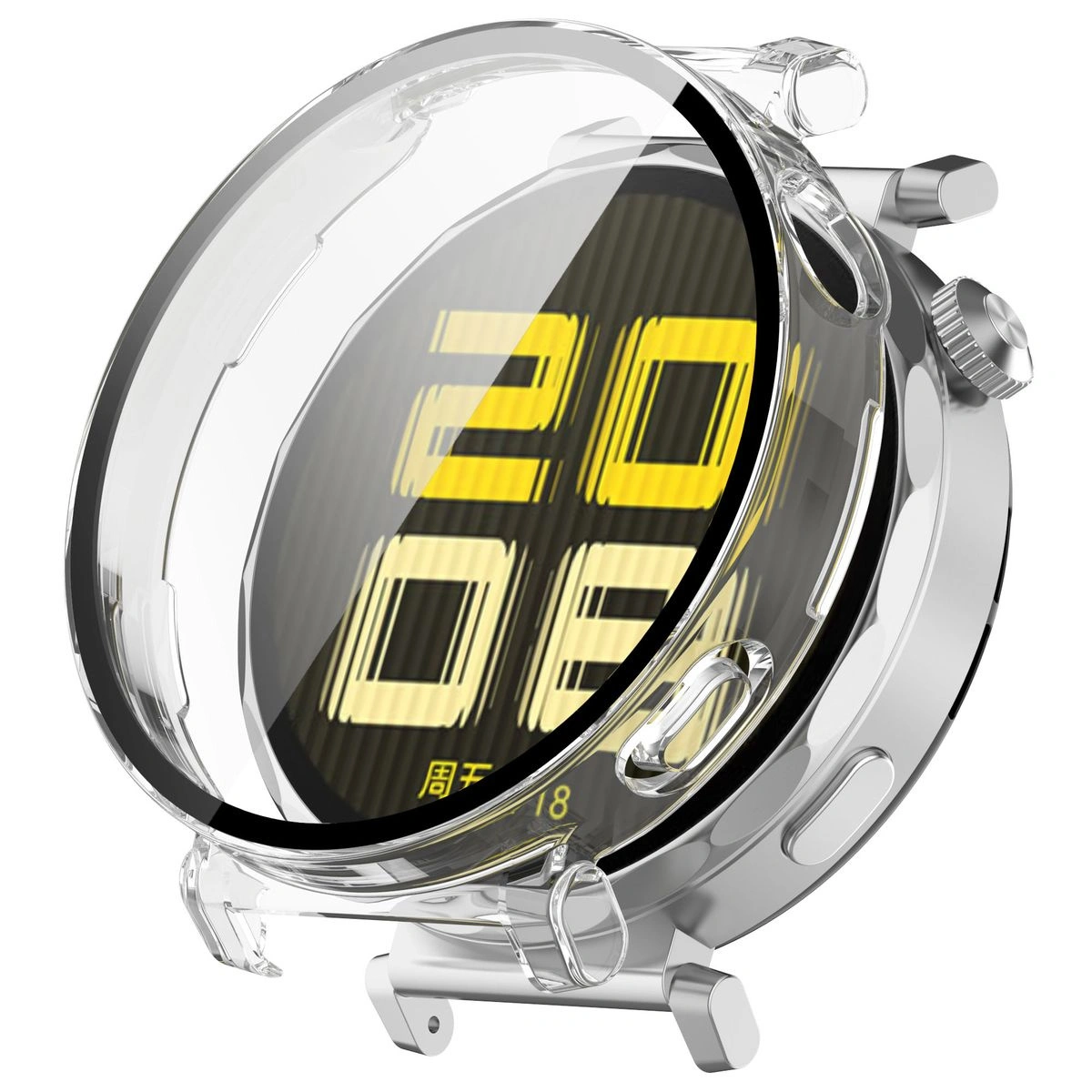 Kryt Bizon Case+Glass Watch Huawei Watch GT 5 Pro 42 mm clear