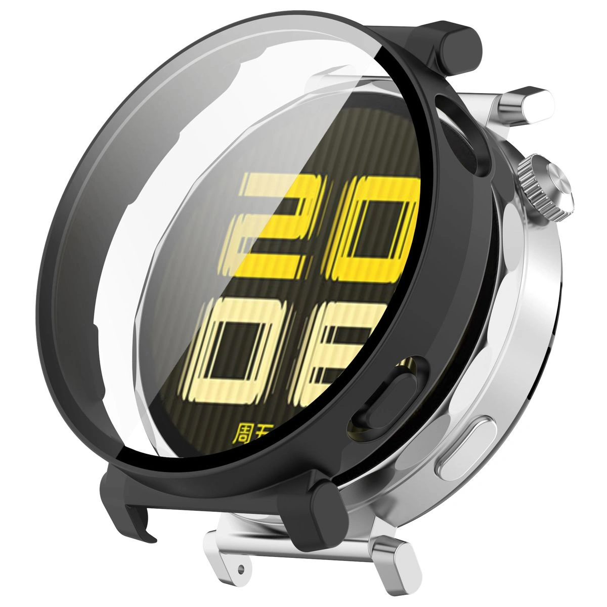 Kryt Bizon Case+Glass Watch Huawei Watch GT 5 Pro 42 mm black matte