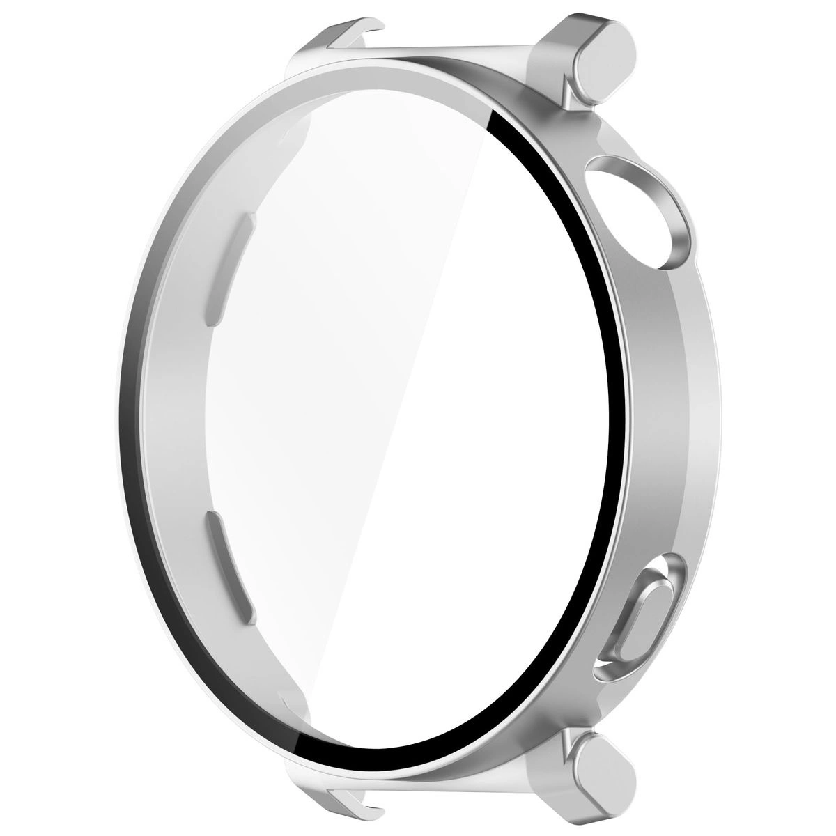 Kryt Bizon Case+Glass Watch Huawei Watch GT 5 Pro 42 mm silver satin