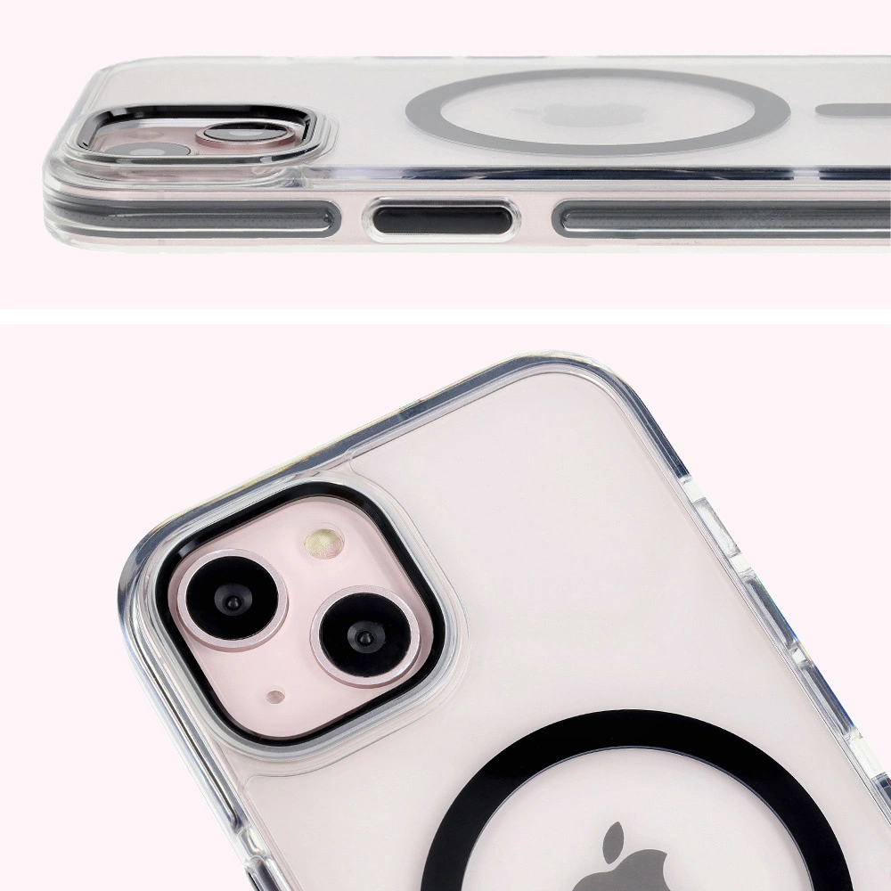 Kryt Bizon Case Marco Apple iPhone 14 / Apple iPhone 13 clear with black frame