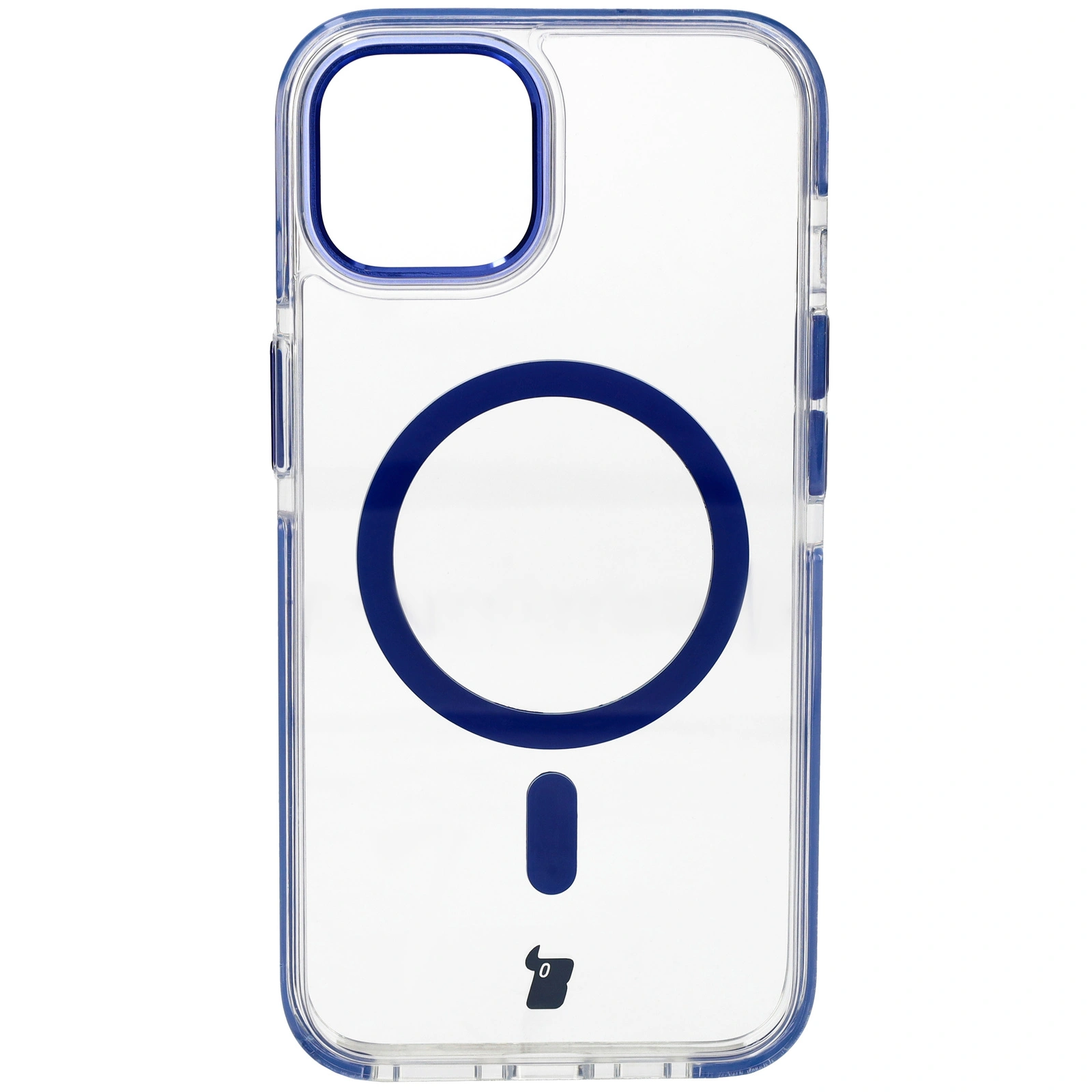 Kryt Bizon Case Marco Apple iPhone 14 / Apple iPhone 13 clear with blue frame