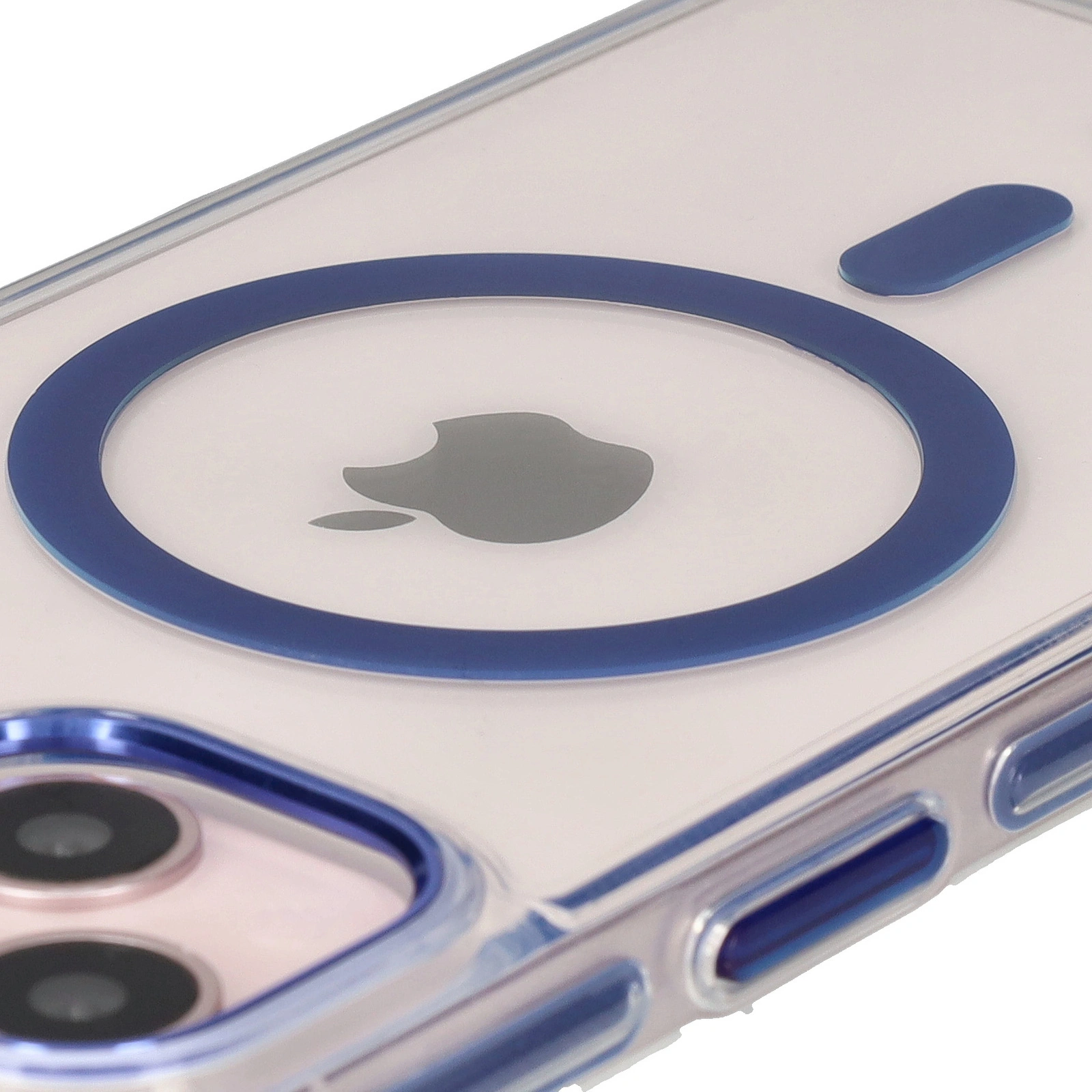 Kryt Bizon Case Marco Apple iPhone 14 / Apple iPhone 13 clear with blue frame