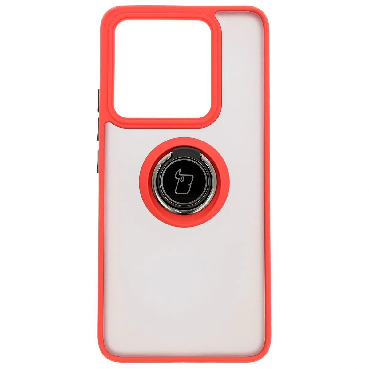Kryt Bizon Case Hybrid Ring Xiaomi 14T smoky with a red frame