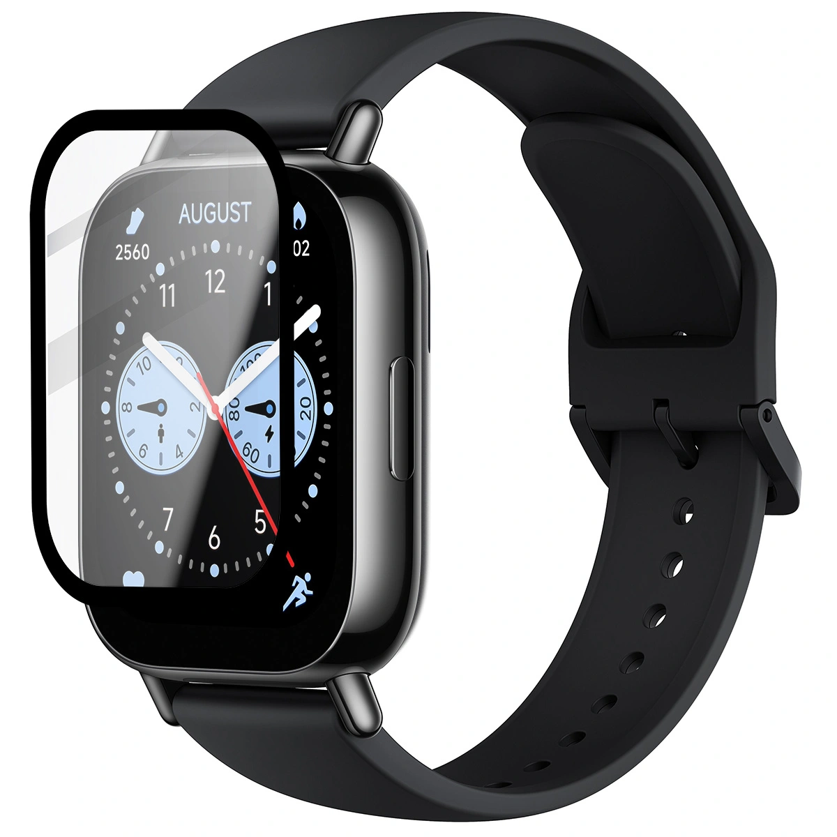 Ochranné sklo Bizon Glass Watch Edge Hybrid Xiaomi Redmi Watch 5 Lite black