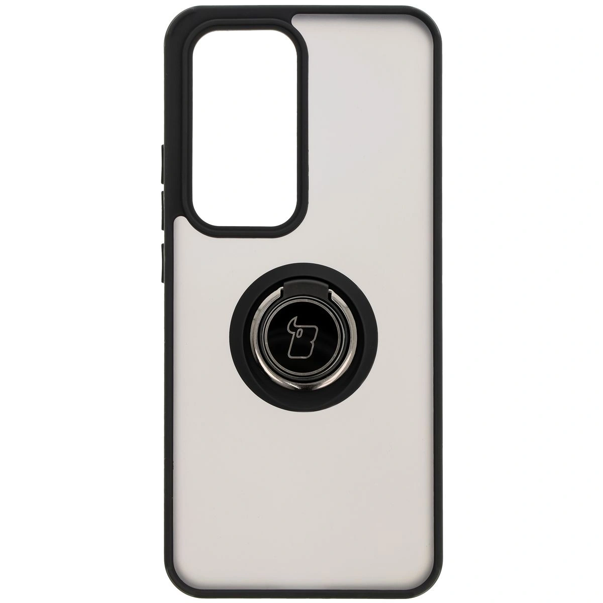 Kryt Bizon Case Hybrid Ring Oppo Reno 12 smoky with a black frame