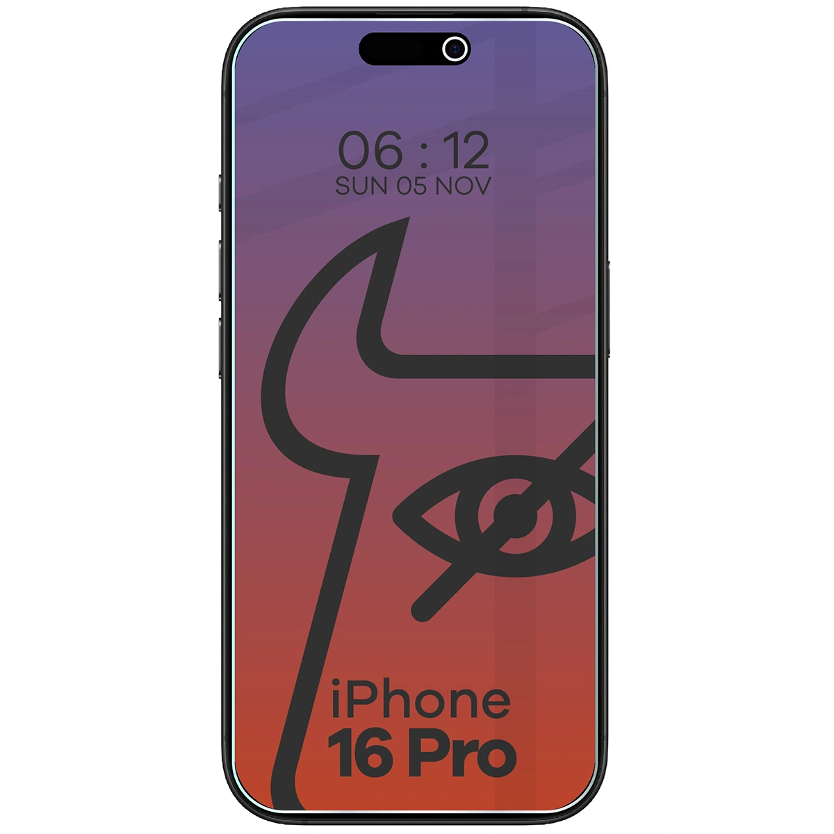Ochranné sklo Bizon Glass Clear Shadow Apple iPhone 16 Pro tinted