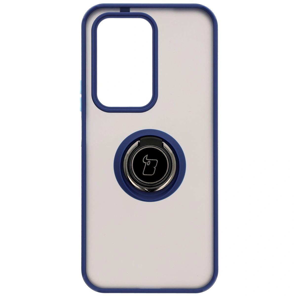 Kryt Bizon Case Hybrid Ring Honor 200 Lite smoky with a navy blue frame