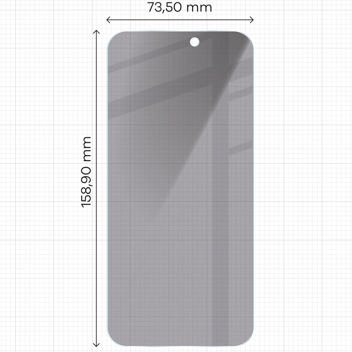 Ochranné sklo Bizon Glass Clear Shadow Apple iPhone 16 Pro Max tinted