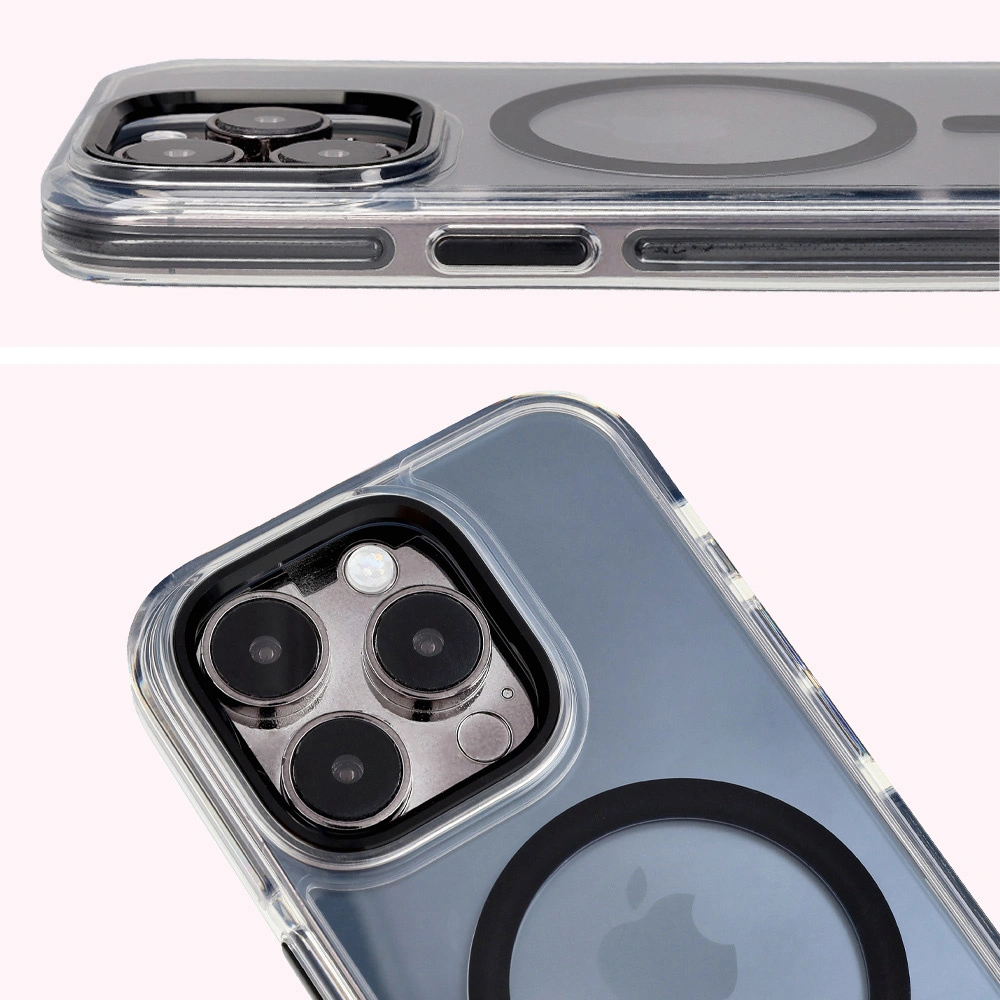Kryt Bizon Case Marco Apple iPhone 15 Pro clear with black frame