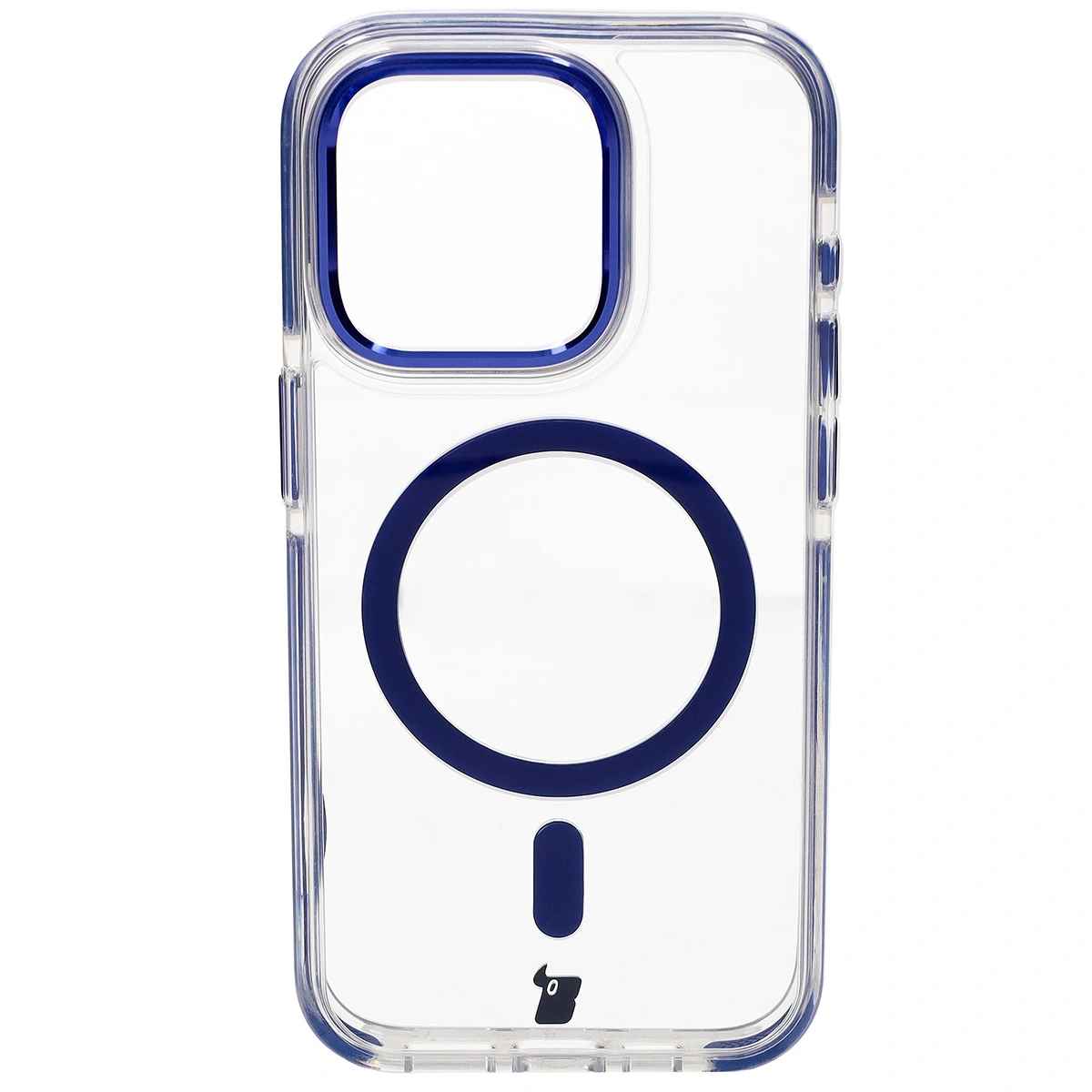 Kryt Bizon Case Marco Apple iPhone 15 Pro clear with blue frame