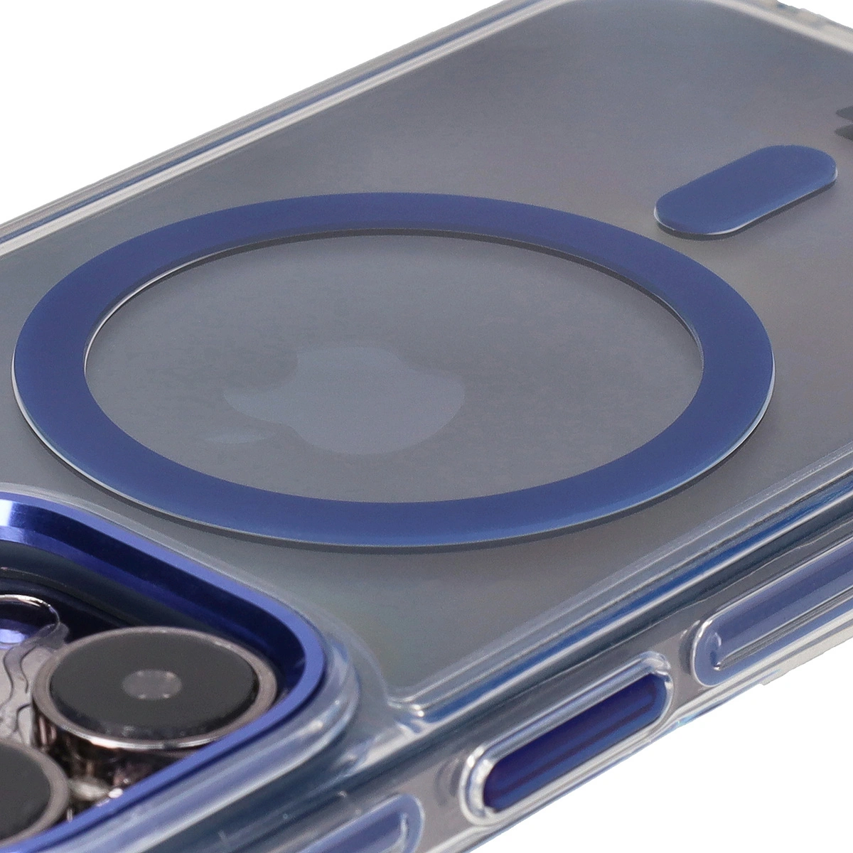 Kryt Bizon Case Marco Apple iPhone 15 Pro clear with blue frame