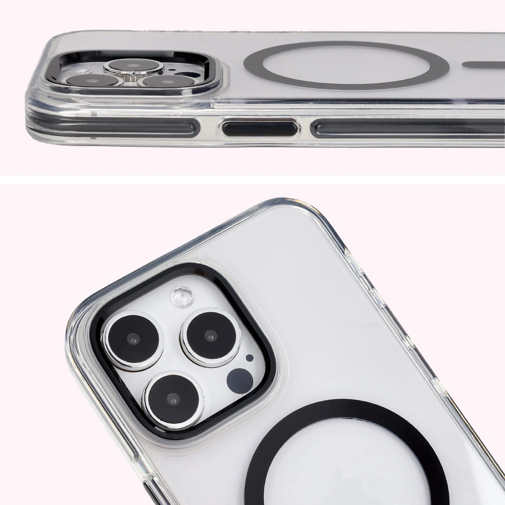 Kryt Bizon Case Marco Apple iPhone 15 Pro Max clear with black frame